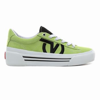 Damske Tenisky Vans Lady Vans Sid NI Zelene/Biele VA67TPBHU